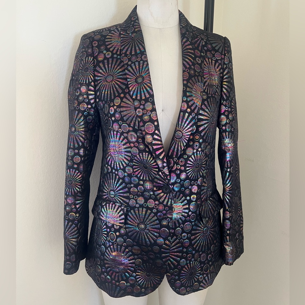 Rebecca Minkoff Metallic Multicolor
Jacket Blazer NWT size 8